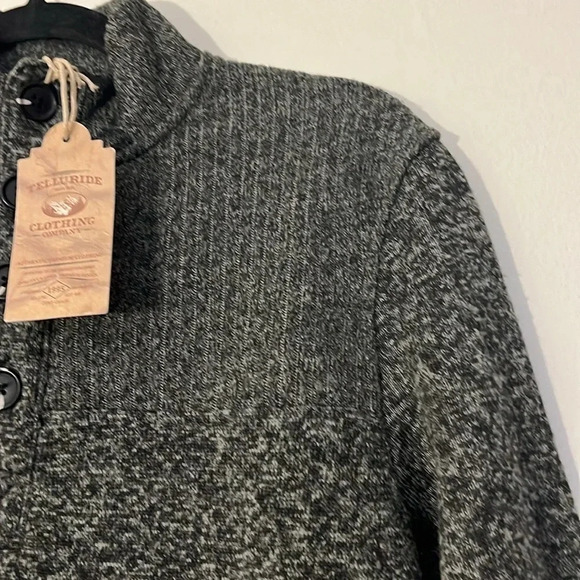 Telluride | New Pullover heather gray top sweater Men’s size S warm long sleeve - Picture 5 of 9